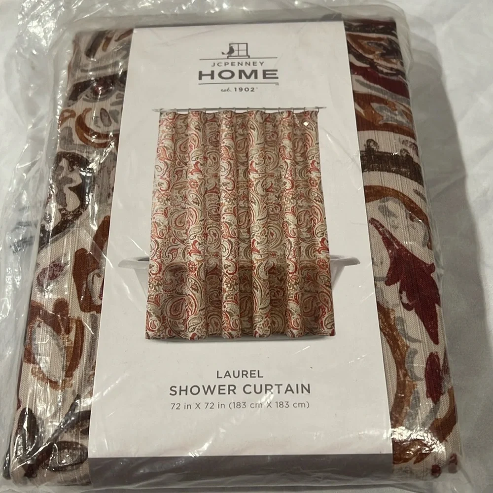 JCPenney Home Paisley Laurel Shower Curtain 72x72